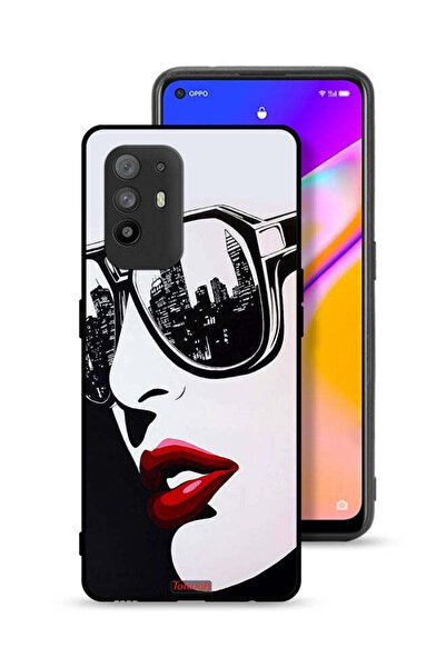 Tolwak غطاء حماية لهاتف Oppo F19 Pro Plus 5G برسومات فنية تجريدية لوجه فتاة