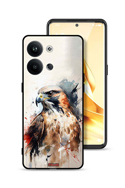 Tolwak غطاء حماية لهاتف Oppo Reno9 5G بتصميم نسر تجريدي