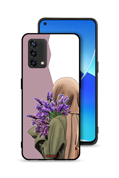 Tolwak غطاء حماية لهاتف Oppo Reno6 Lite يحمل زهرة