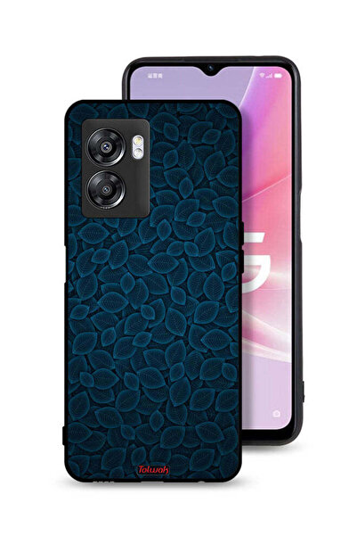 Tolwak غطاء حماية لهاتف OnePlus Nord N300 بنقشة أوراق فنية رقمية