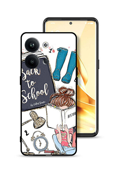 Tolwak غطاء حماية لهاتف Oppo Reno9 Pro 5G - فتاة مدرسية تقرأ التاريخ