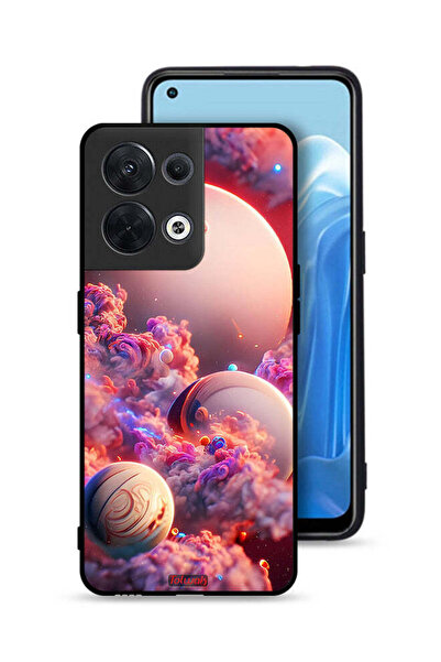 Tolwak غطاء حماية لهاتف Oppo Reno8 5G بتصميم غيوم وفن تجريدي