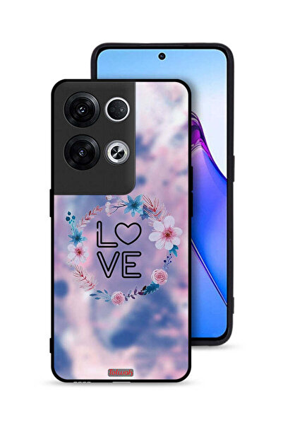 Tolwak غطاء حماية لهاتف Oppo Reno8 Pro Plus 5G برسومات زهور الحب وخاتم فني