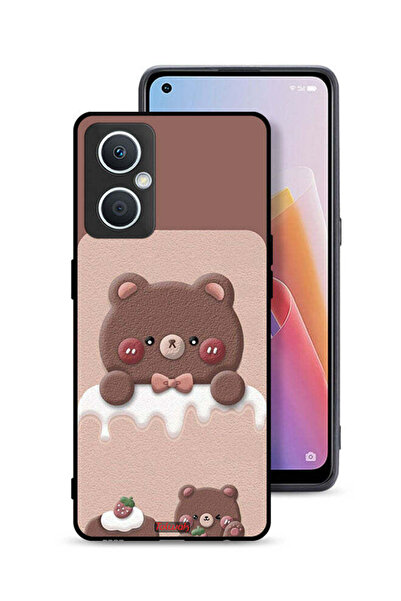 Tolwak غطاء حماية Oppo A96 5G (الصين) بتصميم دب الفراولة