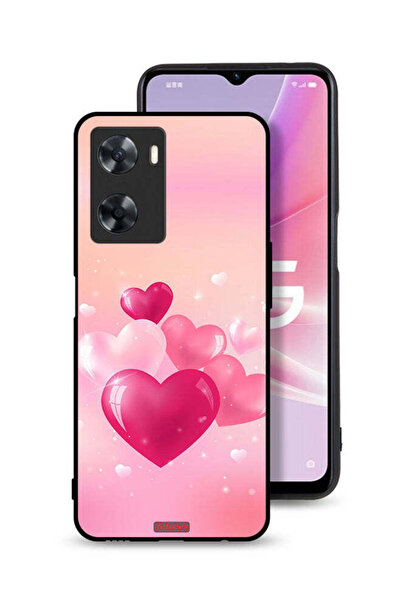 Tolwak غطاء حماية لهاتف Oppo A77s برسومات قلوب جميلة