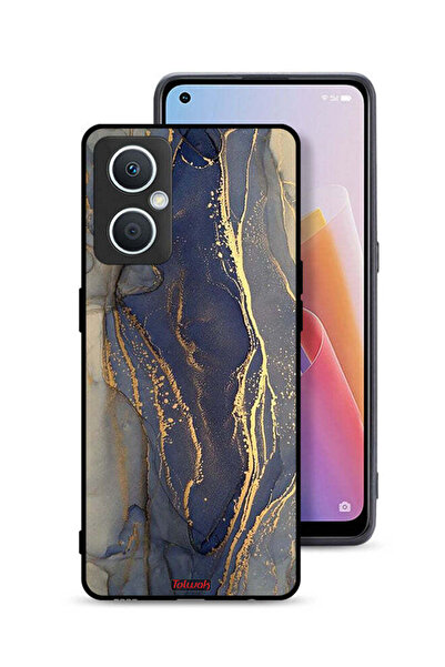 Tolwak غطاء حماية لهاتف Oppo A96 5G (الصين) بنمط رخامي لامع