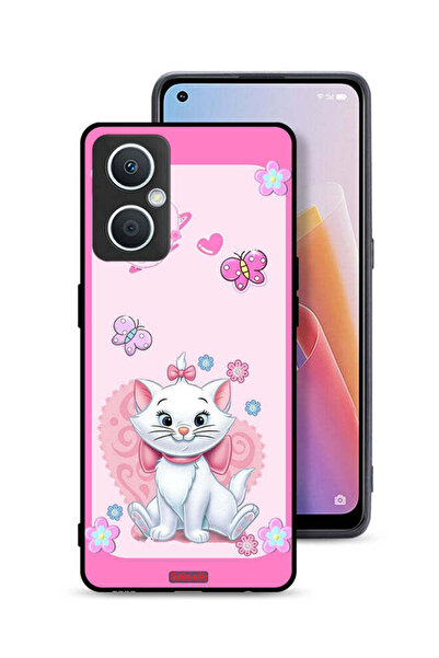 Tolwak جراب حماية لهاتف Oppo A96 5G (الصين) بتصميم قطة لطيفة