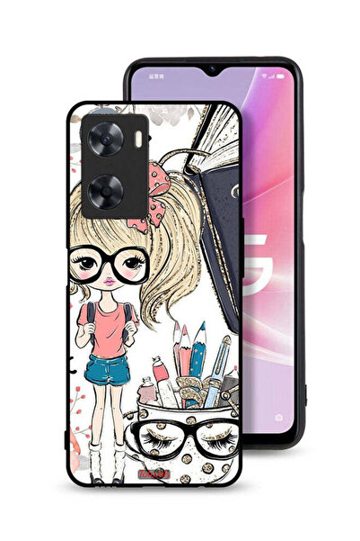 Tolwak غطاء حماية لهاتف Oppo A77s بتصميم فتاة وحيد القرن