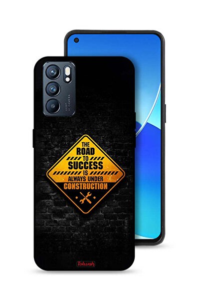 Tolwak جراب حماية Oppo Reno6 5G الطريق إلى النجاح دائمًا قيد الإنشاء