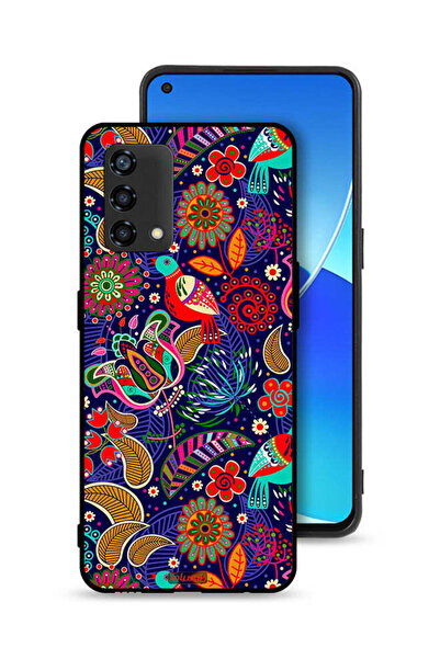 Tolwak غطاء حماية لهاتف Oppo Reno6 Lite بنقشة طيور وزهور