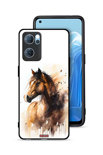 Tolwak غطاء حماية لهاتف Oppo Reno7 5G بتصميم حصان تجريدي