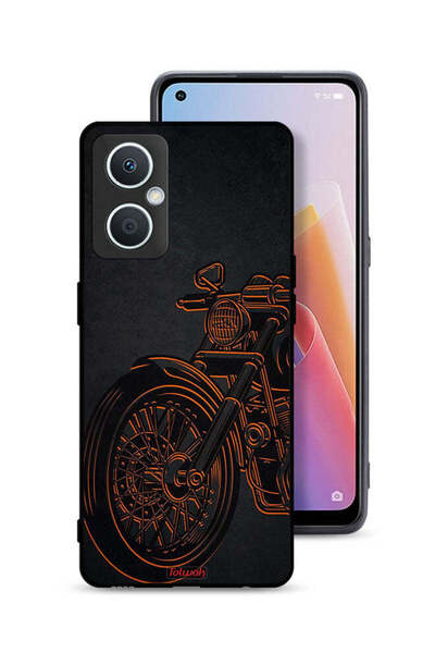 Tolwak غطاء حماية لهاتف Oppo A96 5G (الصين) بتصميم دراجة كلاسيكية