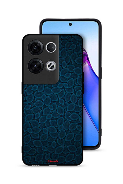 Tolwak غطاء حماية لهاتف Oppo Reno8 Pro Plus 5G بنقشة أوراق فنية رقمية