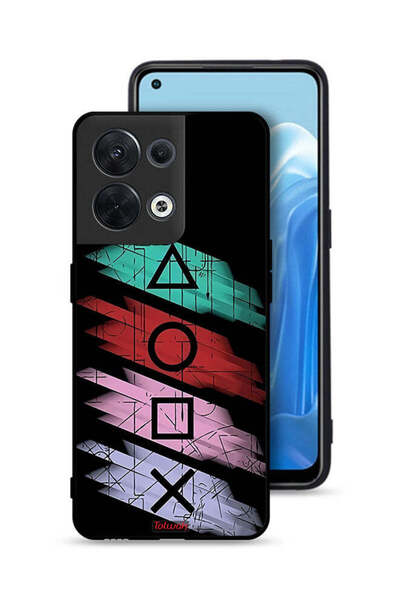 Tolwak غطاء حماية لهاتف Oppo Reno8 5G برسومات أيقونات لعبة الحبار