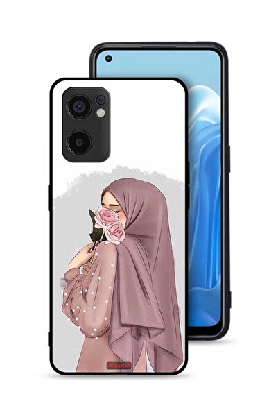 Tolwak غطاء حماية لهاتف Oppo Reno7 SE 5G بتصميم فتاة تحمل ورودًا