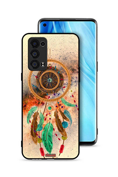 Tolwak غطاء حماية لهاتف Oppo Reno6 Pro Plus 5G بتصميم ماندالا ريش معلق
