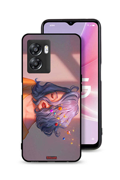 Tolwak غطاء حماية OnePlus Nord N300 بتصميم فتاة وفن الفضاء