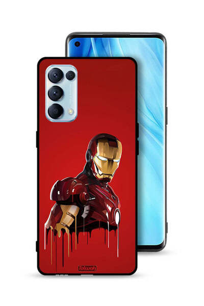 Tolwak غطاء حماية لهاتف Oppo Reno5 Pro 5G برسومات الرجل الحديدي