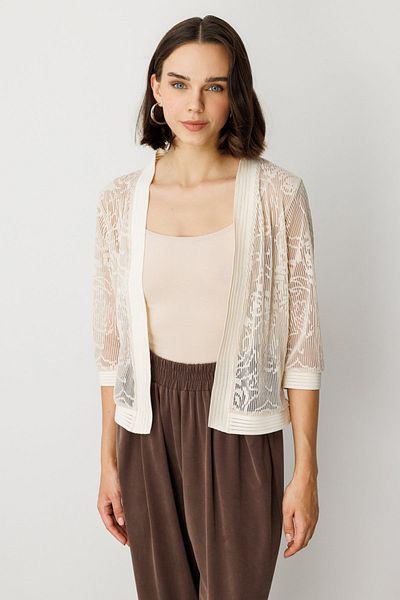 On Fashion On Lace Transparent Cardigan-56953