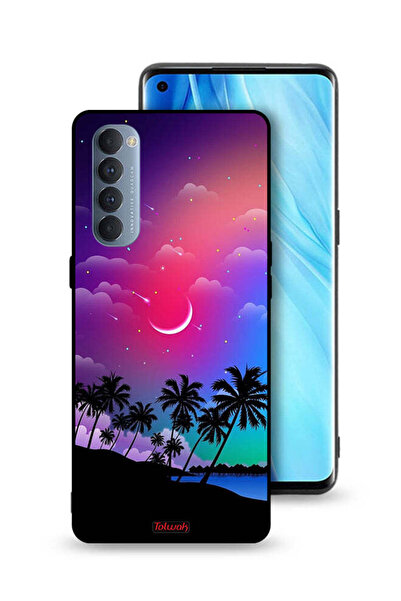Tolwak Oppo Reno4 Pro 4G Protective Case Cover Moon In Night Art