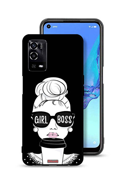 Tolwak غطاء حماية لهاتف Oppo A55 4G بتصميم Girl Boss