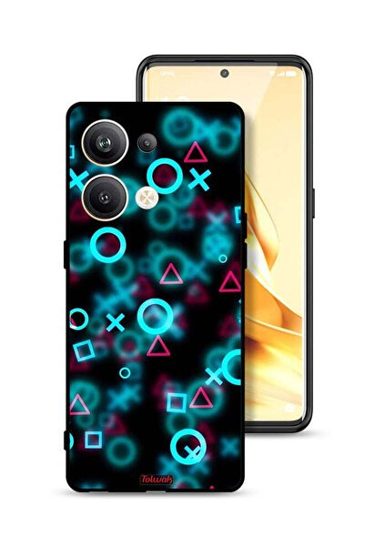 Tolwak غطاء حماية لهاتف Oppo Reno9 Pro Plus 5G برسومات أيقونات لعبة الحبار ال...