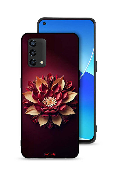 Tolwak غطاء حماية لهاتف Oppo A95 4G ​​بتصميم زهور تجريدية
