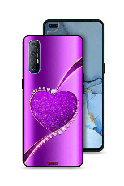 Tolwak غطاء حماية لهاتف Oppo Reno3 Pro 4G بتصميم قلب لامع