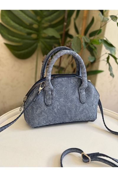 Bagnest Geantă de mână cu curea lungă, cu model de crocodil, strălucitoare, pentru femei