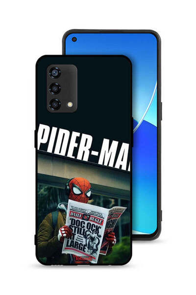 Tolwak غطاء حماية Oppo Reno6 Lite بتصميم سبايدرمان يقرأ جريدة