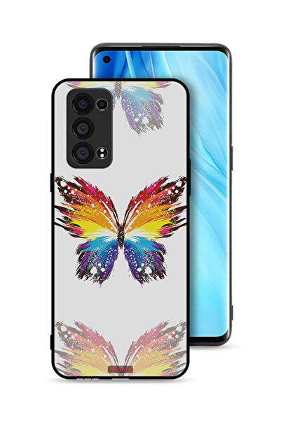 Tolwak غطاء حماية لهاتف Oppo Reno6 Pro Plus 5G بخلفية بسيطة وفن رقمي وبساطة ا...