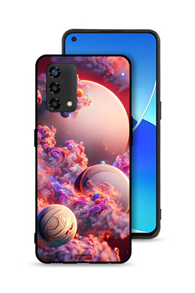 Tolwak غطاء حماية لهاتف Oppo Reno6 Lite بطبعة غيوم فنية تجريدية