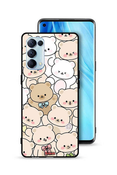 Tolwak غطاء حماية لهاتف Oppo Reno5 Pro 5G بنقشة الدببة