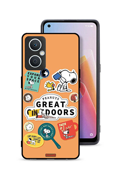 Tolwak غطاء حماية لهاتف Oppo A96 5G (الصين) بملصقات الفول السوداني