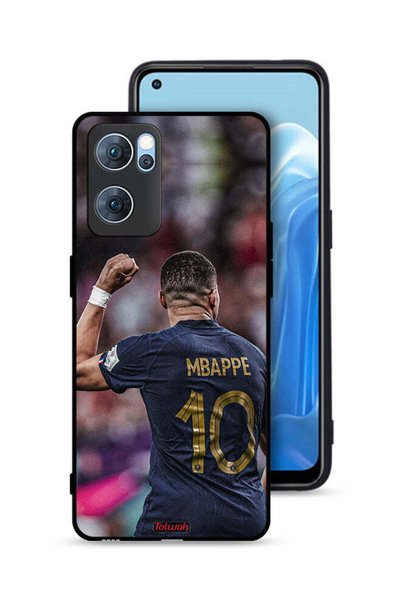 Tolwak غطاء حماية لهاتف Oppo Reno7 5G بتصميم Mbappe 10