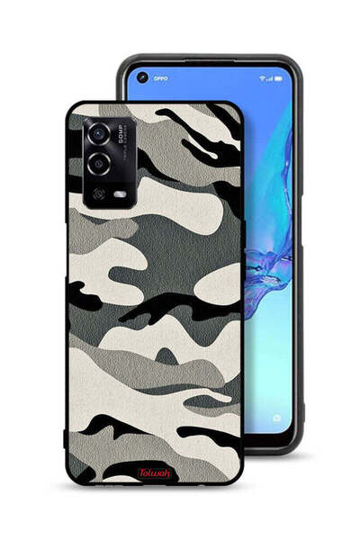 Tolwak غطاء حماية مموه لهاتف Oppo A55 4G