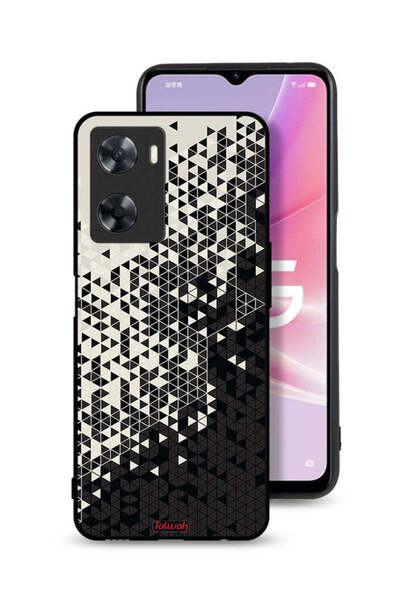 Tolwak غطاء حماية لهاتف Oppo A57s بنمط مثلث فني رقمي