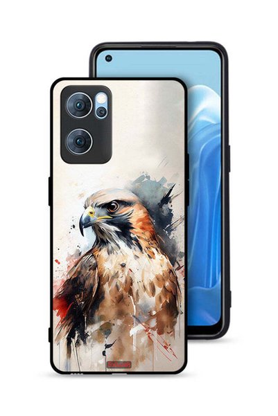 Tolwak غطاء حماية لهاتف Oppo Reno7 5G بتصميم نسر تجريدي