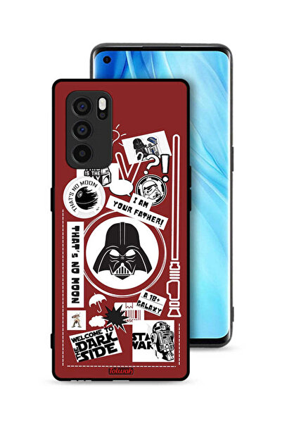 Tolwak غطاء حماية لهاتف Oppo Reno6 Pro 5G ملصق "مرحبًا بكم في الجانب المظلم"