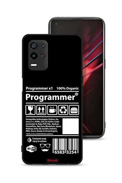 Tolwak غطاء حماية لجهاز Oppo K9x، ملصق مبرمج