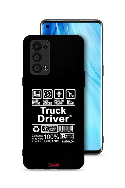 Tolwak غطاء حماية لهاتف Oppo Reno6 Pro Plus 5G، ملصق سائق شاحنة