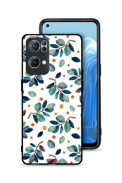 Tolwak غطاء حماية لهاتف Oppo Reno7 Pro 5G بنقشة أوراق الشجر