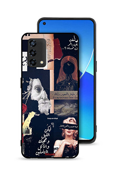 Tolwak غطاء حماية لهاتف Oppo A95 4G ​​بعبارات عربية ووجوه مقطوعة