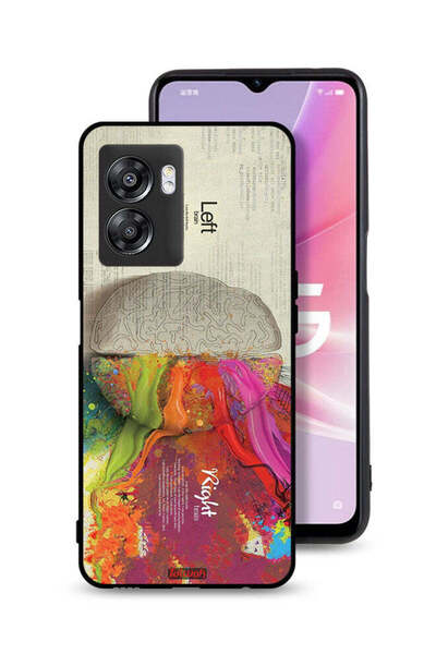 Tolwak غطاء حماية Oppo A57 5G بتصميم تجريدي لعلم الدماغ