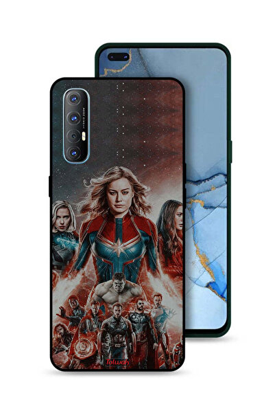 Tolwak غطاء حماية لهاتف Oppo Reno3 Pro 4G بتصميم Avengers