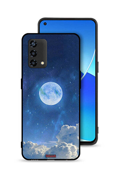 Tolwak Oppo A95 4G Protective Case Cover Moon Clouds