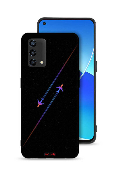 Tolwak غطاء حماية لهاتف Oppo Reno6 Lite برسومات طائرات