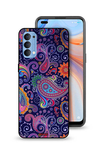 Tolwak غطاء حماية لهاتف Oppo Reno4 4G بنمط فن الماندالا