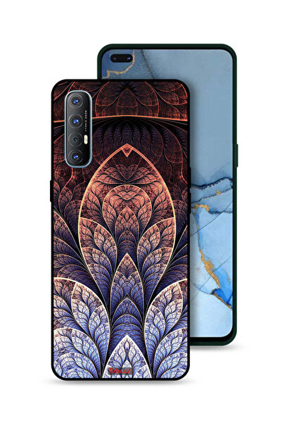 Tolwak غطاء حماية لهاتف Oppo Reno3 Pro 4G بتصميم زهور كسورية تجريدية