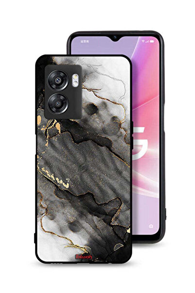 Tolwak غطاء حماية لهاتف OnePlus Nord N300 من الرخام اللامع